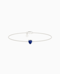 Royal Blue Lab Sapphire / Heart (NS) / 0.3ct / 16.5cm