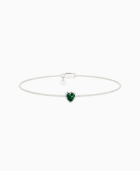 Zambian Lab Emerald / Heart (NS) / 0.3ct / 16.5cm