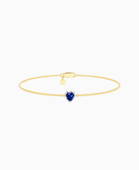Royal Blue Lab Sapphire / Heart (NS) / 0.3ct / 16.5cm