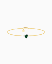 Zambian Lab Emerald / Heart (NS) / 0.3ct / 16.5cm