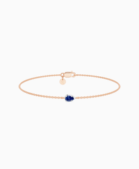 Royal Blue Lab Sapphire / Pear (EW) / 0.15ct / 16.5cm