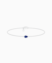Royal Blue Lab Sapphire / Pear (EW) / 0.15ct / 16.5cm
