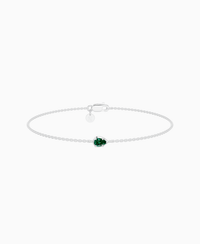 Zambian Lab Emerald / Pear (EW) / 0.15ct / 16.5cm