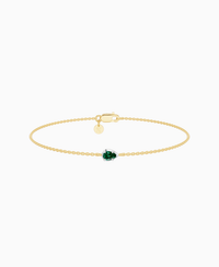Zambian Lab Emerald / Pear (EW) / 0.15ct / 16.5cm