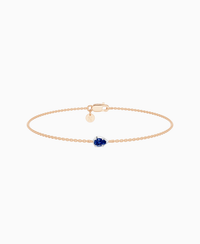 Royal Blue Lab Sapphire / Pear (EW) / 0.15ct / 16.5cm