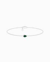 Zambian Lab Emerald / Pear (EW) / 0.15ct / 16.5cm