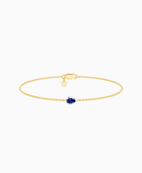 Royal Blue Lab Sapphire / Pear (EW) / 0.15ct / 16.5cm