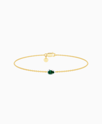 Zambian Lab Emerald / Pear (EW) / 0.15ct / 16.5cm
