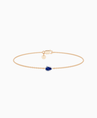 Royal Blue Lab Sapphire / Pear (EW) / 0.15ct / 16.5cm
