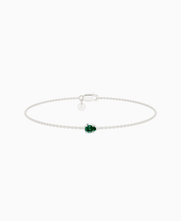 Zambian Lab Emerald / Pear (EW) / 0.15ct / 16.5cm
