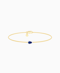Royal Blue Lab Sapphire / Pear (EW) / 0.15ct / 16.5cm