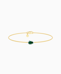 Zambian Lab Emerald / Pear (EW) / 0.3ct / 16.5cm