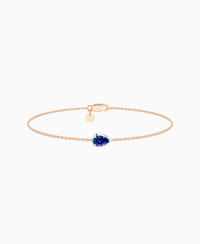 Royal Blue Lab Sapphire / Pear (EW) / 0.3ct / 16.5cm