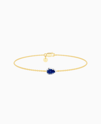 Royal Blue Lab Sapphire / Pear (EW) / 0.3ct / 16.5cm