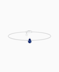 Royal Blue Lab Sapphire / Pear (NS) / 0.3ct / 16.5cm