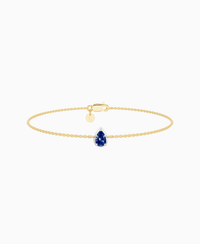 Royal Blue Lab Sapphire / Pear (NS) / 0.3ct / 16.5cm