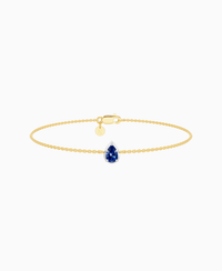 Royal Blue Lab Sapphire / Pear (NS) / 0.3ct / 16.5cm