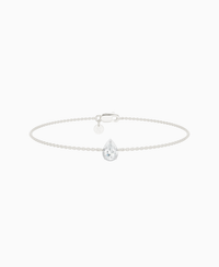 Georgian Solitaire Bracelet - 18K White Gold