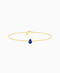 Royal Blue Lab Sapphire / Pear (NS) / 0.3ct / 16.5cm