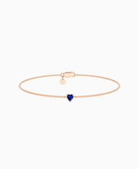 Royal Blue Lab Sapphire / Heart (NS) / 0.15ct / 16.5cm