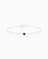 Royal Blue Lab Sapphire / Heart (NS) / 0.15ct / 16.5cm