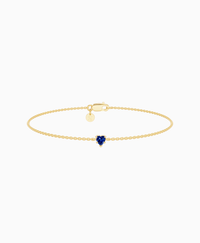 Royal Blue Lab Sapphire / Heart (NS) / 0.15ct / 16.5cm