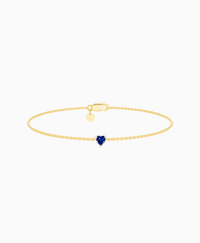 Royal Blue Lab Sapphire / Heart (NS) / 0.15ct / 16.5cm