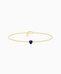 Royal Blue Lab Sapphire / Heart (NS) / 0.3ct / 16.5cm