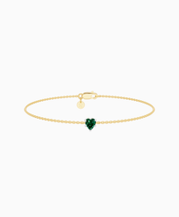 Zambian Lab Emerald / Heart (NS) / 0.3ct / 16.5cm