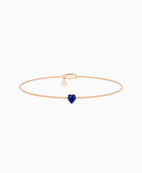 Royal Blue Lab Sapphire / Heart (NS) / 0.3ct / 16.5cm