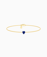 Royal Blue Lab Sapphire / Heart (NS) / 0.3ct / 16.5cm