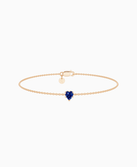 Royal Blue Lab Sapphire / Heart (NS) / 0.3ct / 16.5cm