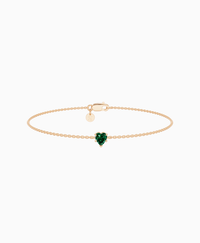 Zambian Lab Emerald / Heart (NS) / 0.3ct / 16.5cm
