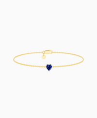 Royal Blue Lab Sapphire / Heart (NS) / 0.3ct / 16.5cm