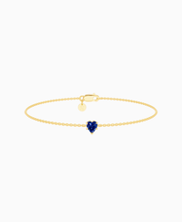 Royal Blue Lab Sapphire / Heart (NS) / 0.3ct / 16.5cm