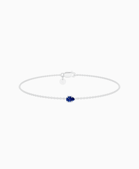 Royal Blue Lab Sapphire / Pear (EW) / 0.15ct / 16.5cm