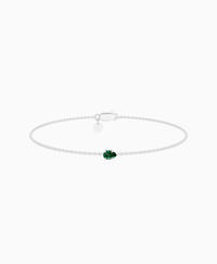 Zambian Lab Emerald / Pear (EW) / 0.15ct / 16.5cm