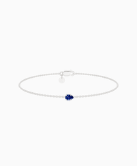 Royal Blue Lab Sapphire / Pear (EW) / 0.15ct / 16.5cm