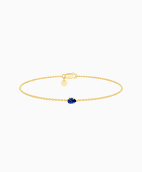 Royal Blue Lab Sapphire / Pear (EW) / 0.15ct / 16.5cm