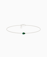 Zambian Lab Emerald / Pear (EW) / 0.15ct / 16.5cm