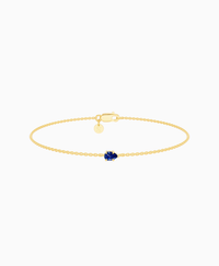 Royal Blue Lab Sapphire / Pear (EW) / 0.15ct / 16.5cm