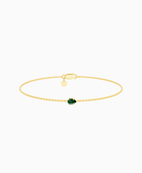 Zambian Lab Emerald / Pear (EW) / 0.15ct / 16.5cm