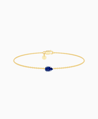 Royal Blue Lab Sapphire / Pear (EW) / 0.3ct / 16.5cm