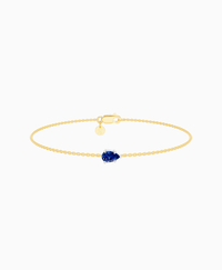 Royal Blue Lab Sapphire / Pear (EW) / 0.3ct / 16.5cm