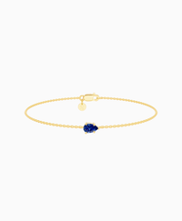 Royal Blue Lab Sapphire / Pear (EW) / 0.3ct / 16.5cm