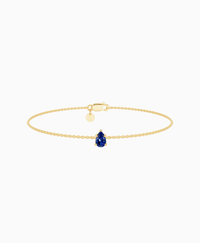 Royal Blue Lab Sapphire / Pear (NS) / 0.3ct / 16.5cm