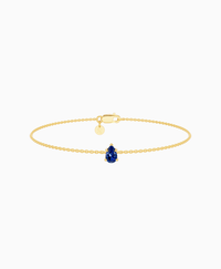 Royal Blue Lab Sapphire / Pear (NS) / 0.3ct / 16.5cm