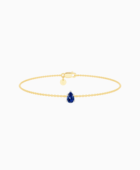 Royal Blue Lab Sapphire / Pear (NS) / 0.3ct / 16.5cm