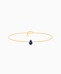 Royal Blue Lab Sapphire / Pear (NS) / 0.3ct / 16.5cm