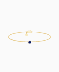 Prong Solitaire Bracelet - 9K Yellow Gold
